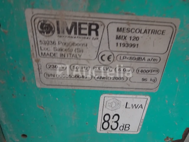 Een imer mixer model mix 120/60 - afbeelding 4 van  4