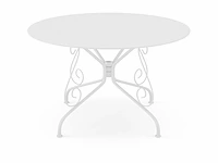 Een ronde tafel - wit - afbeelding 3 van  4
