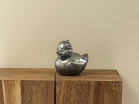 Eend old silver h23cm - afbeelding 2 van  2