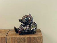 Eend zit zwart splash h25cm - afbeelding 2 van  2