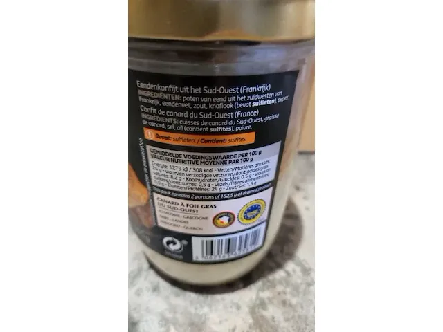 Eendenkonfijt, 1 bokaal,730gr - afbeelding 8 van  9