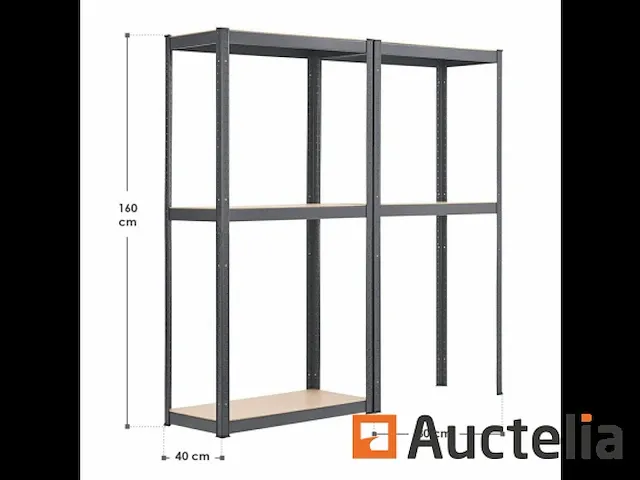 Eenvoudig kavel opbergen rek van 2.160 x 80 x 40 cm - afbeelding 1 van  7