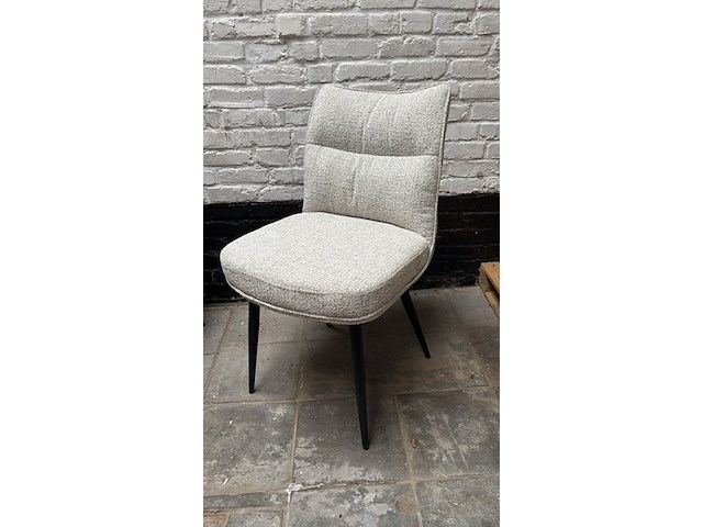 Eetkamerstoel beige met pocketveren - afbeelding 1 van  1