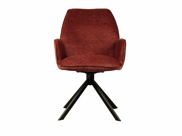 Eetkamerstoel rood velvet (6x) - afbeelding 2 van  5
