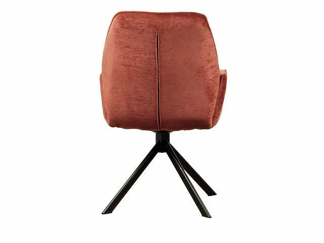 Eetkamerstoel rood velvet (6x) - afbeelding 3 van  5