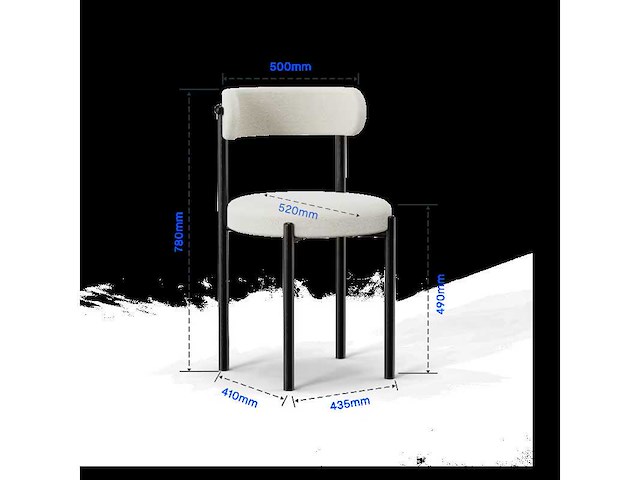 Eetkamerstoel (x4) - afbeelding 4 van  5