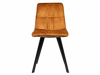 Eetkamerstoelen geel (8x) - afbeelding 2 van  5
