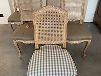 Eetkamerstoelen met zitting in stof (5 stuks) - afbeelding 1 van  5