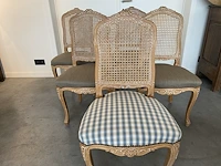 Eetkamerstoelen met zitting in stof (5 stuks) - afbeelding 2 van  5