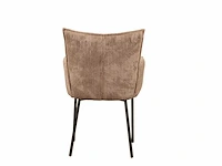 Eetkamerstoelen taupe (6x) - afbeelding 4 van  5