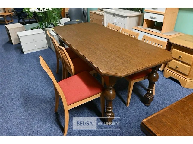 Eetkamertafel met 6 stoelen - afbeelding 2 van  2