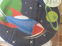 Eetplankje en 6 borden - afbeelding 2 van  2