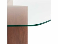 Eettafel - glas/walnoot - 8 personen - afbeelding 8 van  11