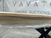 Eettafel - ovaal - zwart metalen spinpoot - afbeelding 5 van  5