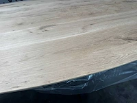 Eettafel - ovaal - zwart metalen spinpoot - afbeelding 3 van  6