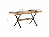 Eettafel - ruw mangohout - afbeelding 8 van  8