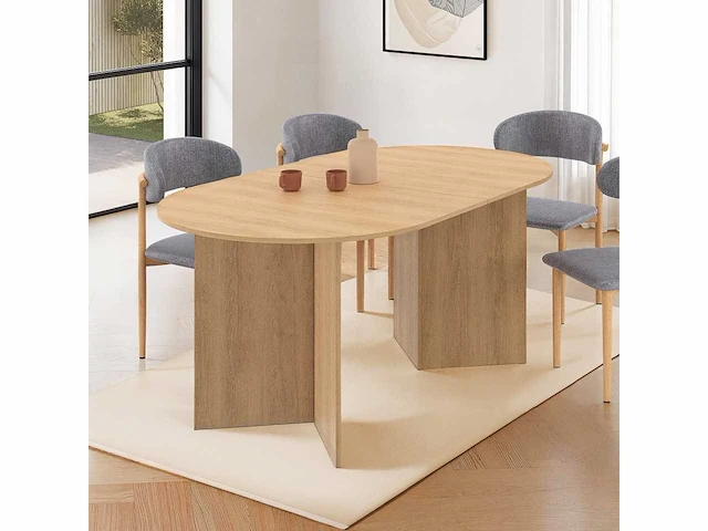 Eettafel - uitschuifbaar blad 160-200cm - afbeelding 3 van  7