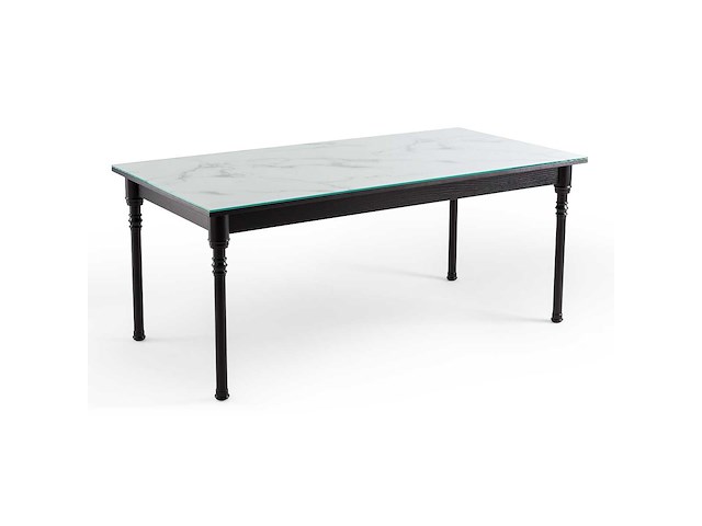 Eettafel 6/8 couvert met marmeren print - afbeelding 3 van  9