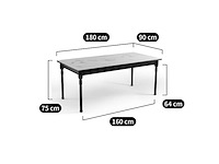 Eettafel 6/8 couvert met marmeren print - afbeelding 7 van  9