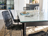 Eettafel 6/8 couvert met marmeren print - afbeelding 1 van  9