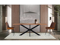 Eettafel gemaakt van massief acaciahout - afbeelding 2 van  9