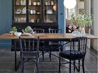 Eettafel met verlengstukken - gewaxt grenen 10 pers - afbeelding 1 van  9