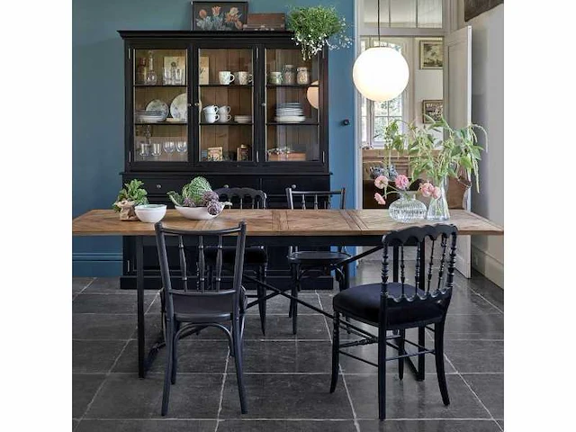 Eettafel met verlengstukken - gewaxt grenen 10 pers - afbeelding 8 van  9
