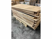 Eettafel onbehandeld teak - 220cm x 95cm - afbeelding 2 van  4