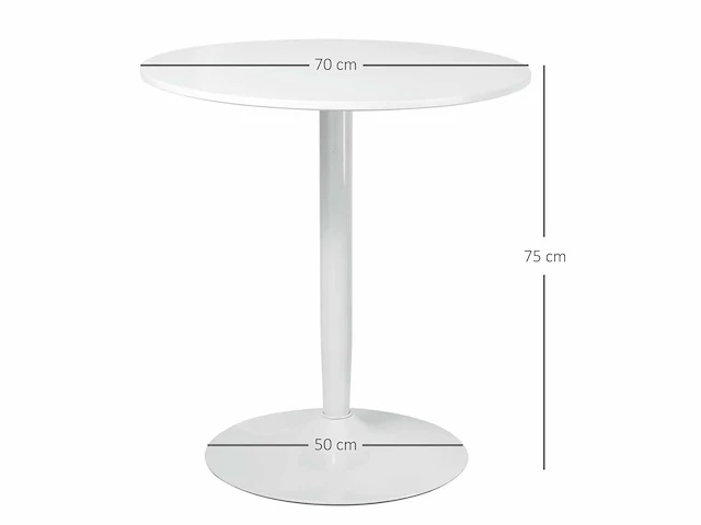 Eettafel voor 2 personen, rond blad - afbeelding 3 van  14