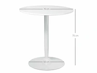 Eettafel voor 2 personen, rond blad - afbeelding 9 van  14