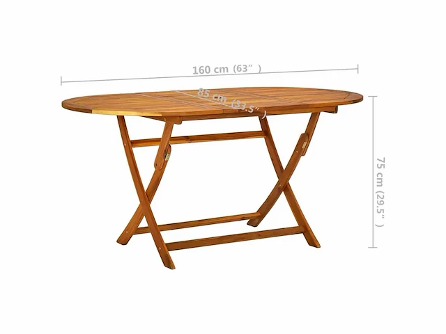 Eettafel voor buiten - acaciahout - afbeelding 6 van  6