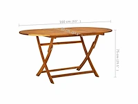 Eettafel voor buiten - acaciahout - afbeelding 6 van  6