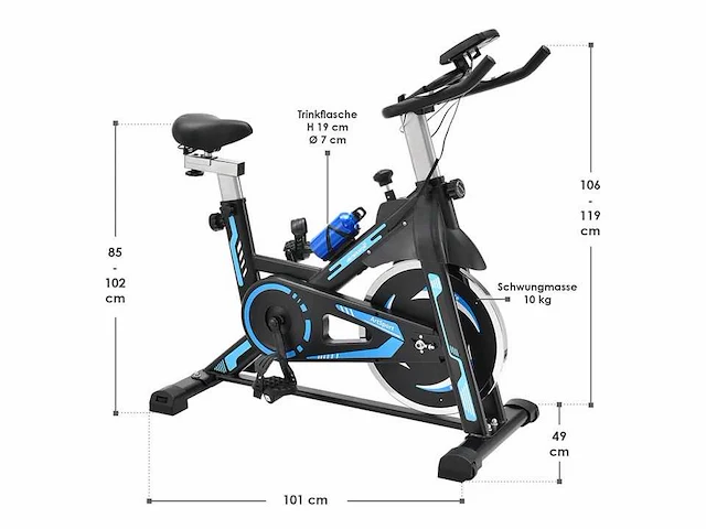 Effectieve hometrainer voor indoor fitness en duurtraining - afbeelding 2 van  10