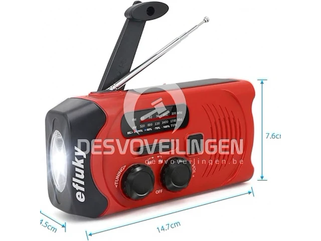 Efluky solar radio am/fm - afbeelding 3 van  8