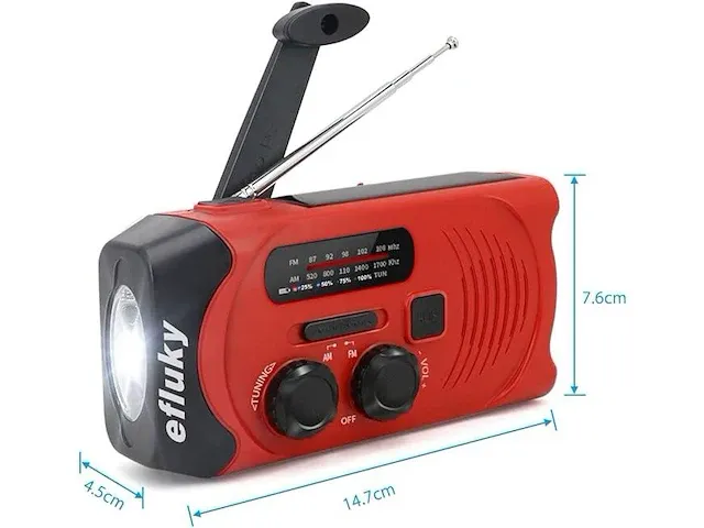 Efluky solar radio am/fm - afbeelding 2 van  7