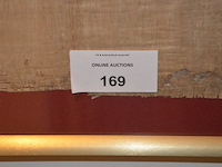 Egyptisch doek achter glas in kader - afbeelding 3 van  5