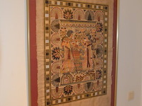 Egyptisch doek achter glas in kader - afbeelding 2 van  5