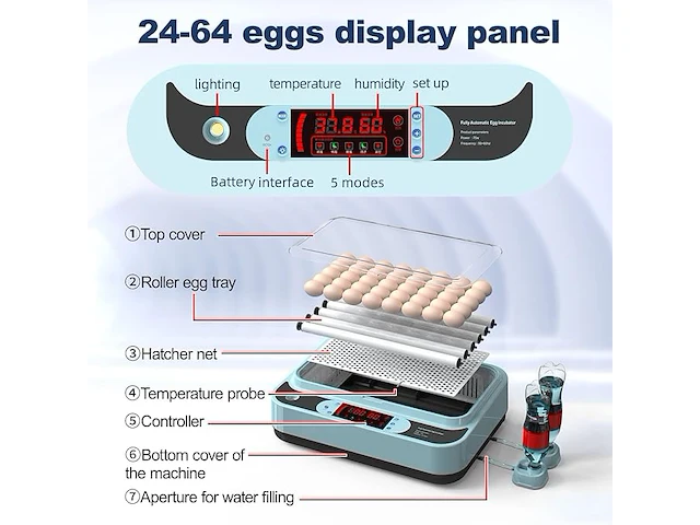 Ei-incubator - afbeelding 3 van  5
