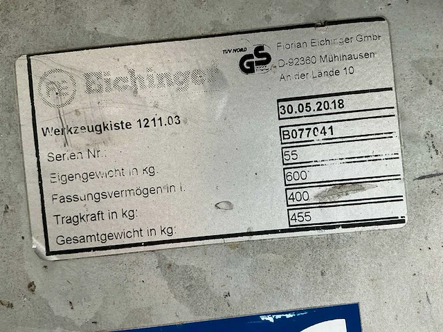 Eichinger opslagcontainer - afbeelding 6 van  6