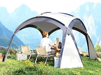 Eigentijds barnum prieel in lichtgrijs koepelblauw (x2) - afbeelding 1 van  5