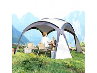 Eigentijds barnum prieel in lichtgrijs koepelblauw (x2) - afbeelding 2 van  5