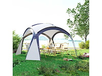 Eigentijds barnum prieel in lichtgrijs koepelblauw (x2) - afbeelding 5 van  5