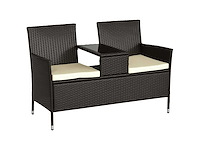 Eigentijds design tuinbank 133l x 63b x 84h cm - afbeelding 3 van  8