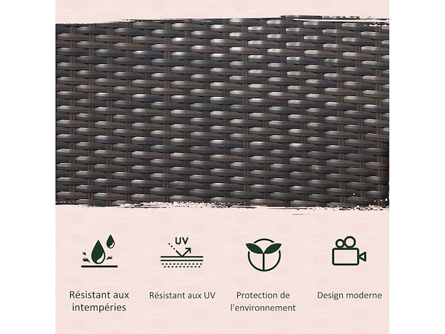 Eigentijds design tuinbank 133l x 63b x 84h cm - afbeelding 5 van  8