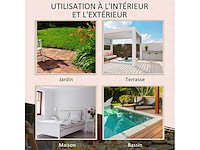 Eigentijds design tuinbank 133l x 63b x 84h cm - afbeelding 7 van  8