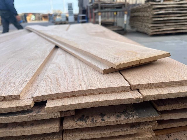 Eik - eiken planchetten tand en groef planken (181x) - afbeelding 4 van  6