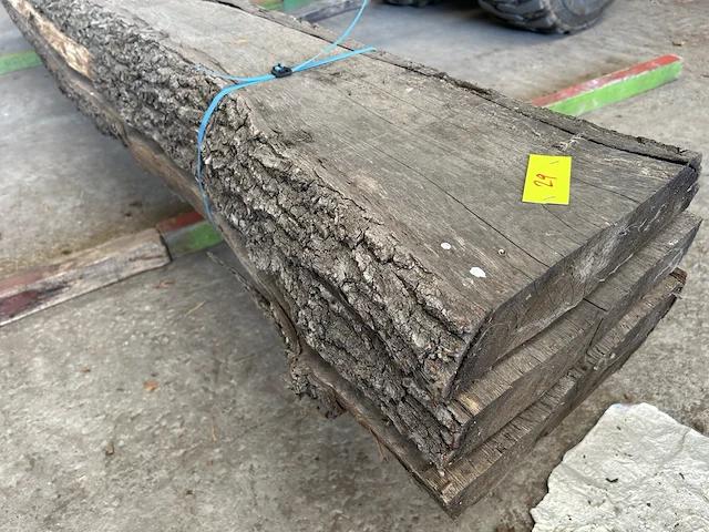 Eik stam - lengtes +/- 3800mm - afbeelding 2 van  4