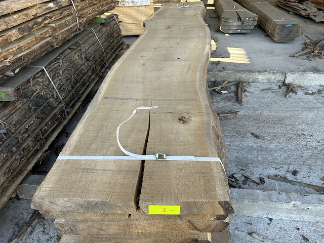 Eik stam europees + rode amerikaanse eik - lengtes +/- 3560mm - afbeelding 3 van  5
