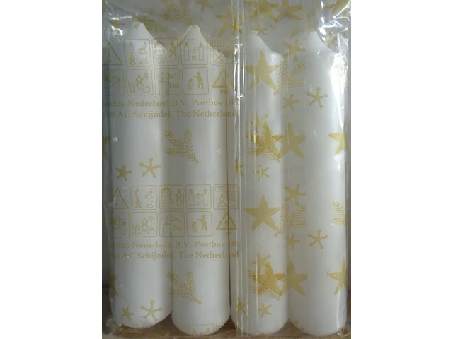 Eika wit 13 cm verpakt per 4 stuks - afbeelding 1 van  3