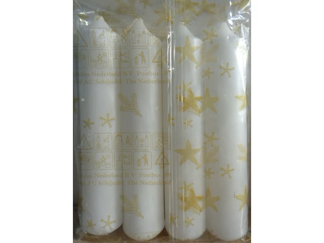 Eika wit 13 cm verpakt per 4 stuks - afbeelding 1 van  3